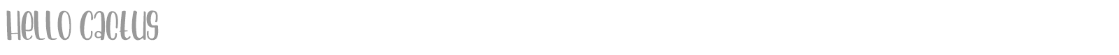 Hello Cactus font preview